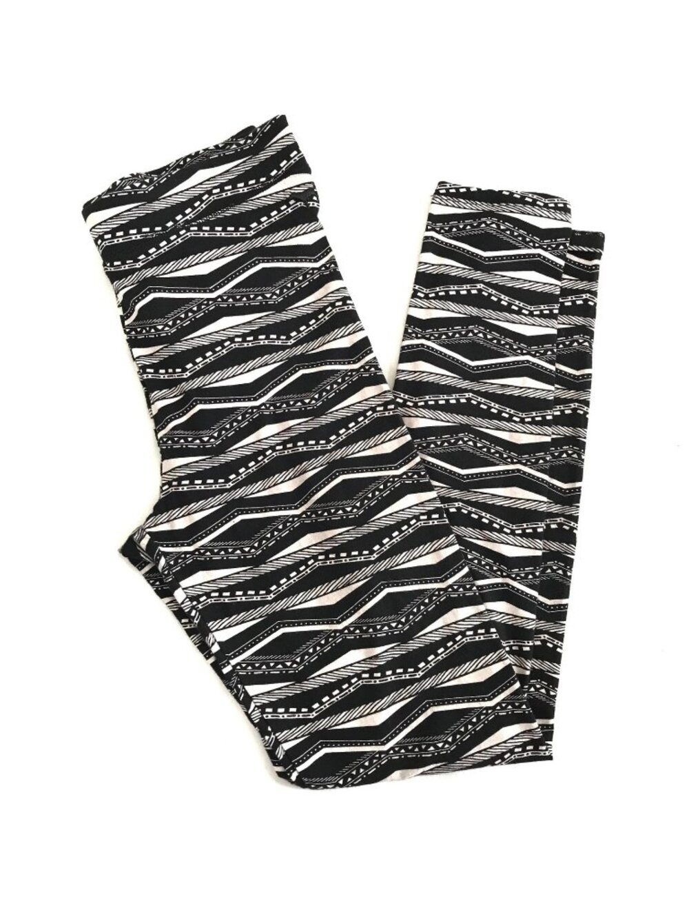 PINK Victoria's Secret VS Small Black White Geometric Cotton Dog Leggings - Picture 11 of 11